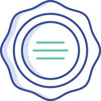 seal outline color illustration vector