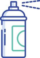 shopping bag outline color illustration vector