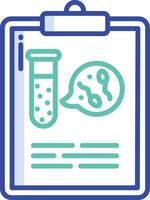 Analysis outline color illustration vector