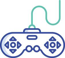 gamepad outline color illustration vector