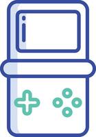 Tetris outline color illustration vector