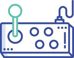 joystick outline color illustration vector