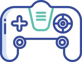 joystick outline color illustration vector