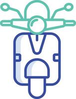 vespa outline color illustration vector