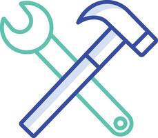 Tools outline color illustration vector