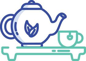 Herbal Tea outline color illustration vector