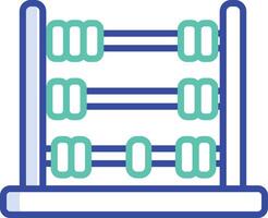 Abacus outline color illustration vector
