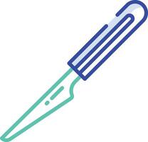 Scalpel outline color illustration vector