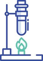 Test Tube outline color illustration vector