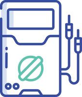 Testing outline color illustration vector