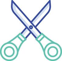 secissor outline color illustration vector