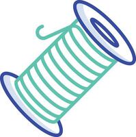 Thread outline color illustration vector