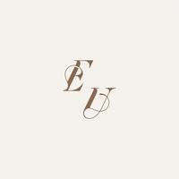 Luxury and Elegant EU wedding concept design ideas initial monogram logo letter vector