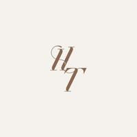 Luxury and Elegant initial monogram logo letter wedding concept design ideas HT vector