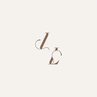 Luxury and Elegant initial monogram logo letter wedding concept design ideas IL vector