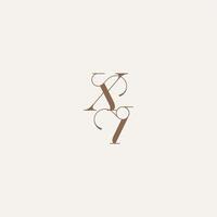 XI letter wedding concept design ideas Luxury and Elegant initial monogram logo vector