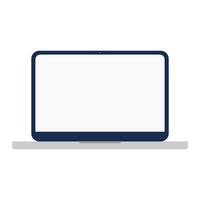 Laptop Mockup. Isolated on White Background. vector