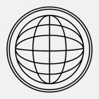 globe icon design vector