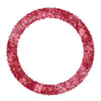 Red and pink abstract circle on a transparent background png