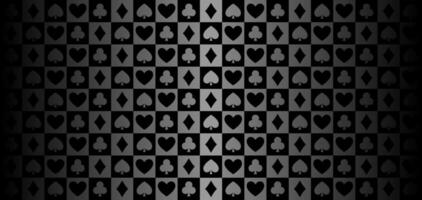 Poker table. Casino background. Panoramic gambling textured material design with spades for online app vector