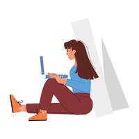 WebAn illustration of remote work in flat style vector