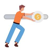 WebA flat style illustration of financial progress vector