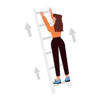 WebSelf growth illustration in flat style vector