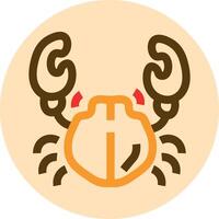 crab icon design vector