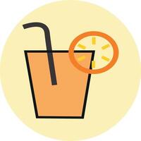 Orange Juice Icon Design vector