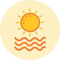 Sun Colorful Icon Design vector
