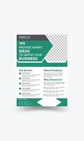 Professional flyer design template vector