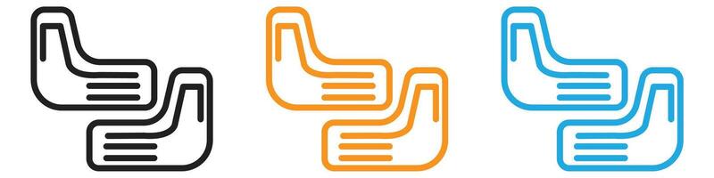 Car mud flap icon logo set collection for web app ui vector