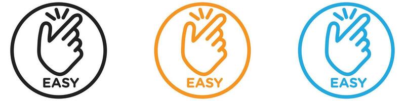 Easy icon logo set collection for web app ui vector
