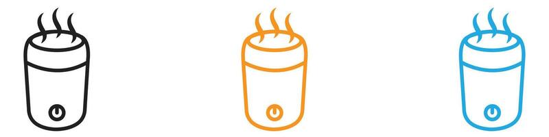 Humidifier icon logo set collection for web app ui vector