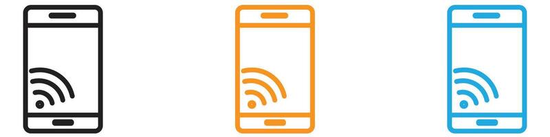 Mobile Internet icon logo set collection for web app ui vector