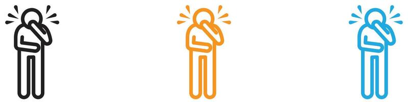 Nausea icon logo set collection for web app ui vector
