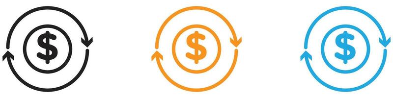 Transfer icon logo set collection for web app ui vector