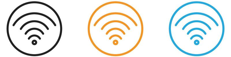 wifi icon set vector