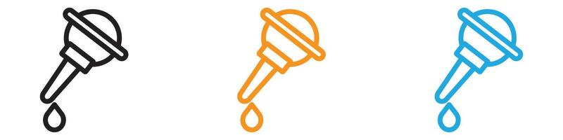 baby nasal aspirator icon logo set collection for web app ui vector