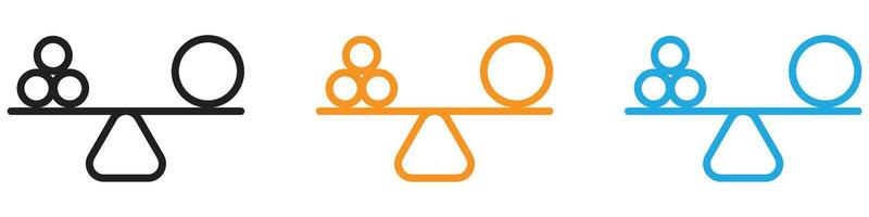 balancing icon logo set collection for web app ui vector