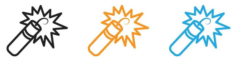 dynamite icon logo set collection for web app ui vector