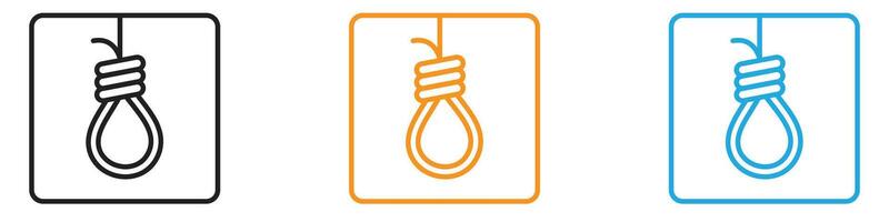 gallows icon logo set collection for web app ui vector