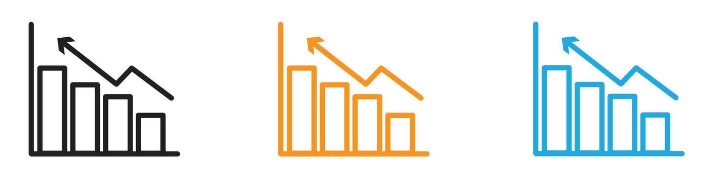 grafico gráfico icono logo conjunto colección para web aplicación ui vector