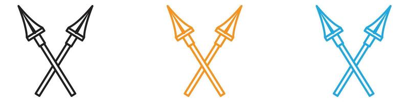 lance icon logo set collection for web app ui vector
