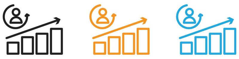 lead conversion icon logo set collection for web app ui vector