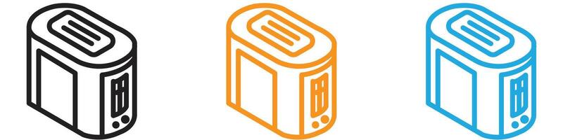 toaster icon logo set collection for web app ui vector