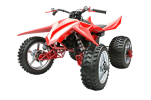 Red All-Terrain Vehicle Isolated on a transparent background png