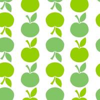 Apple fruit seamless pattern. Food template for background, textile, wrapping paper, wallpaper. vector