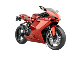 Sport motorcycle designed for high-speed racing and performance. Isolated on a transparent background. png