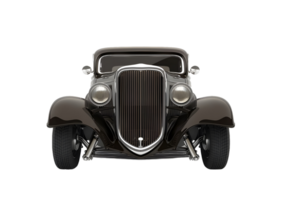 Classic vintage car for retro and nostalgic rides. Isolated on a transparent background. png